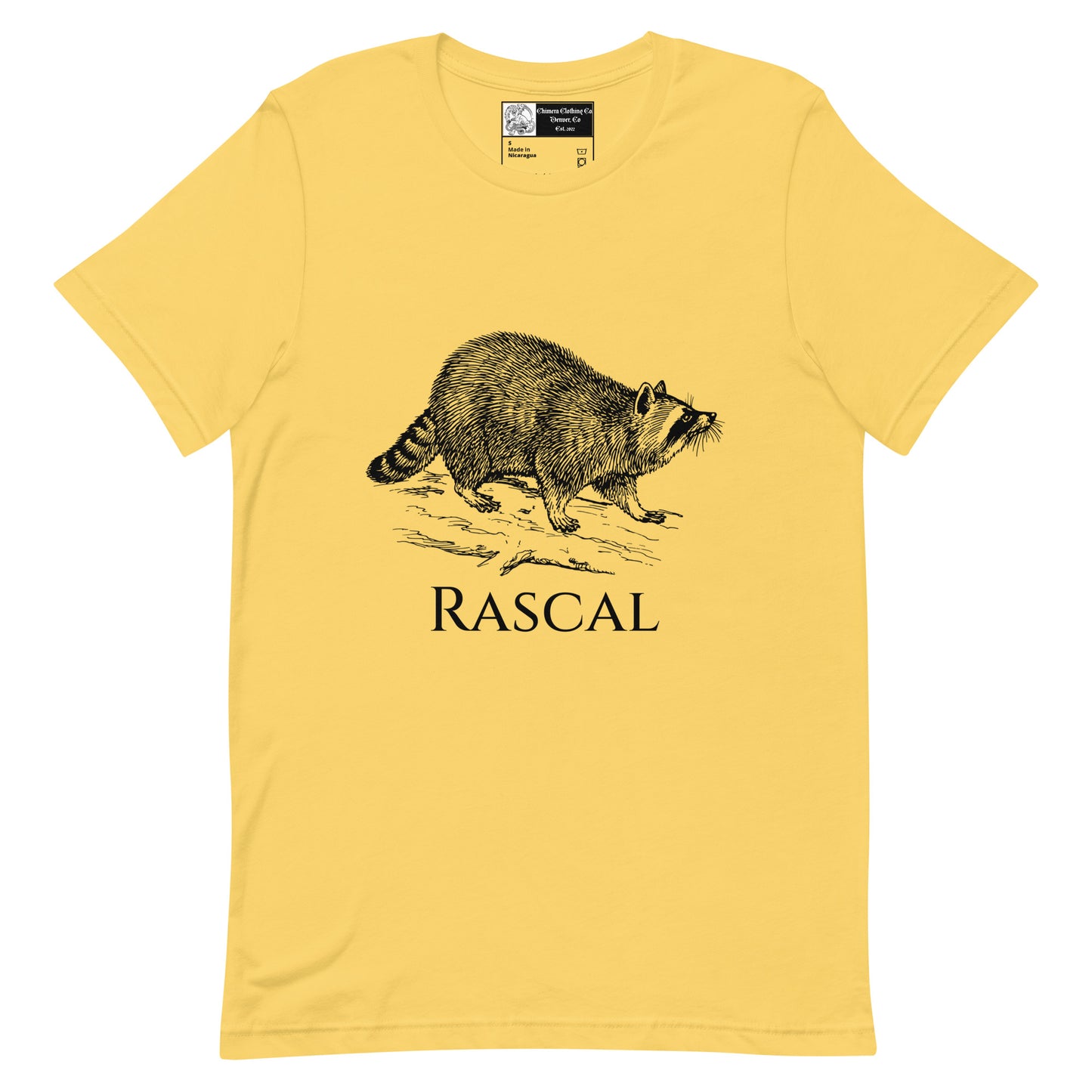 Rascal Raccoon Unisex t-shirt