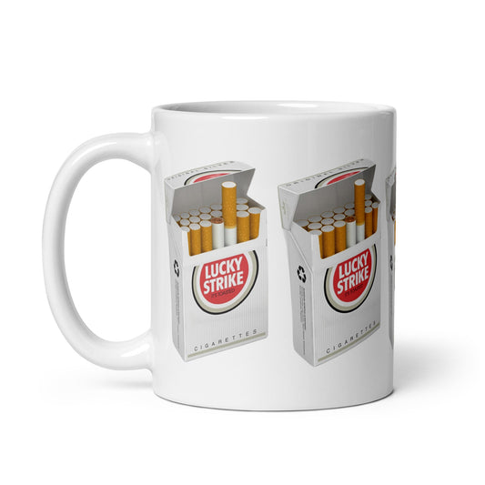 Lucky Strike Cigarettes 11oz White glossy coffee cup mug