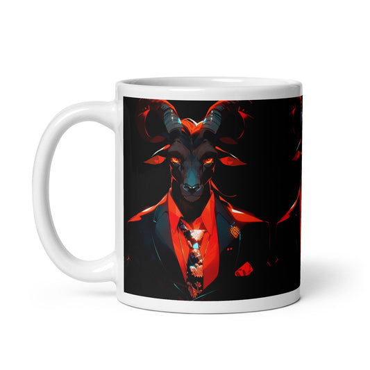 Boss Ram 11oz White glossy coffee cup mug