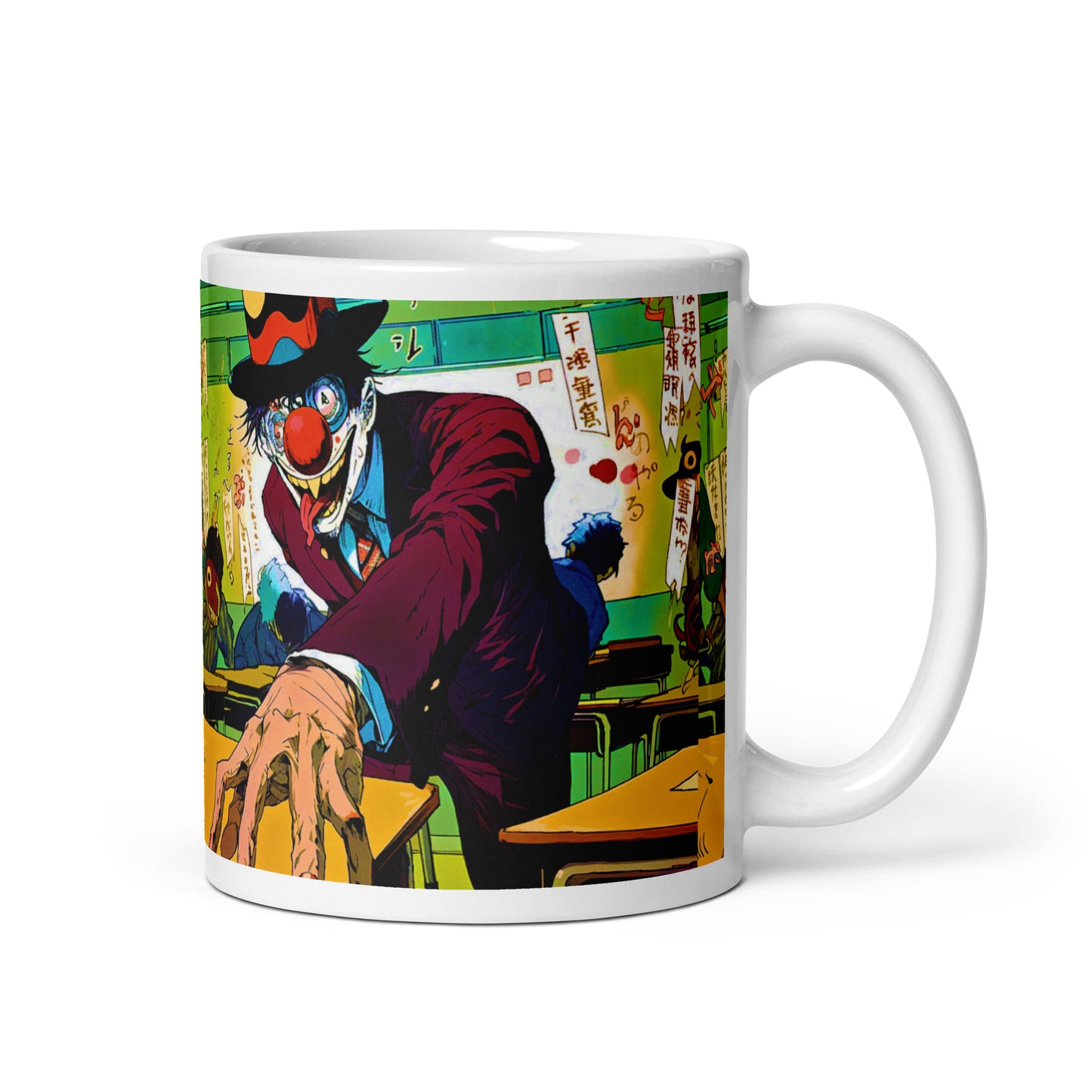 Class Clown 11oz White glossy coffee cup mug