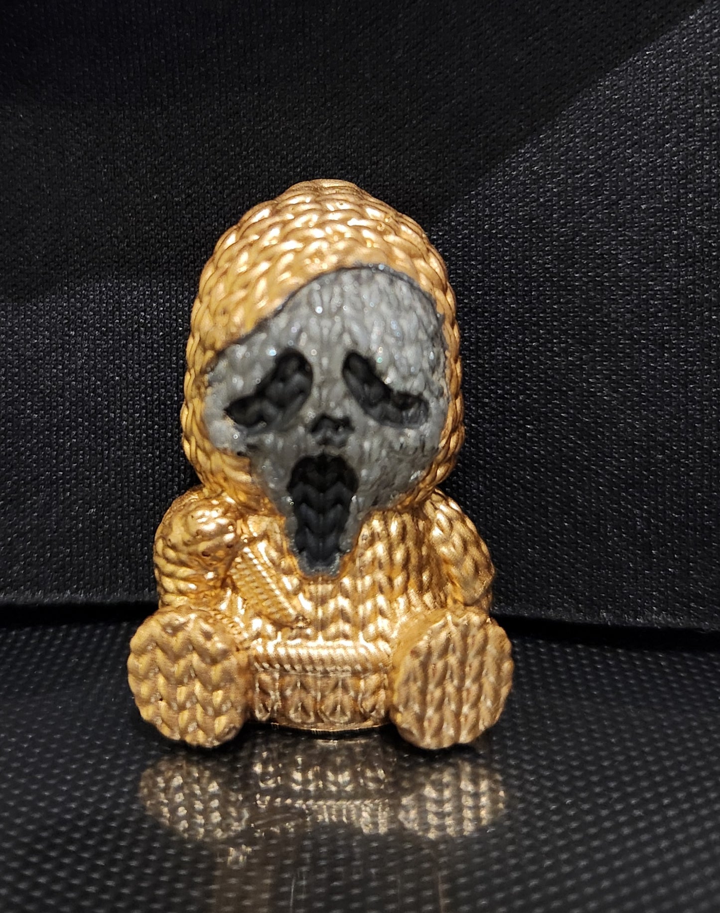 Small Gold Scream GhostFace Killer Resin Figure