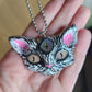 GLOWING Third Eye Kitty Cat Pendant Necklace