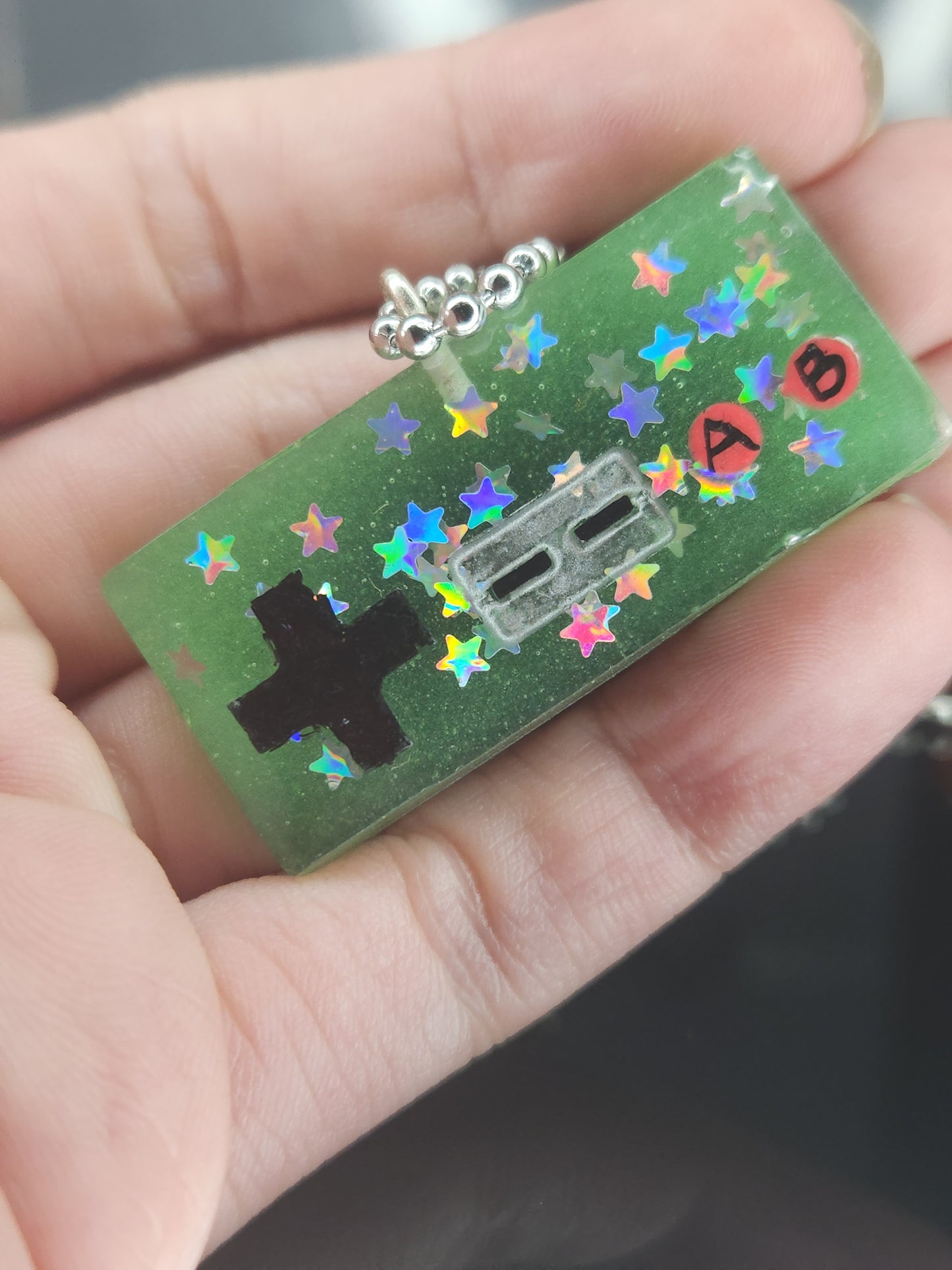 Glow in the Dark Game Controller Necklace Pendant