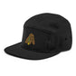 Drinking Beer Dog 5 Panel Camper Cap Hat