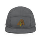 Drinking Beer Dog 5 Panel Camper Cap Hat
