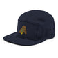 Drinking Beer Dog 5 Panel Camper Cap Hat