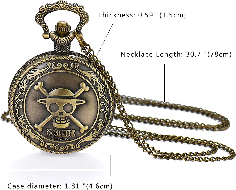 Anime One Piece Stainless Steel Necklace Pendant Skull Luffy Pirate Manga |  eBay