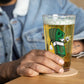 Handmade Lit and Rich Cash Smoke Shaker pint Beer glass