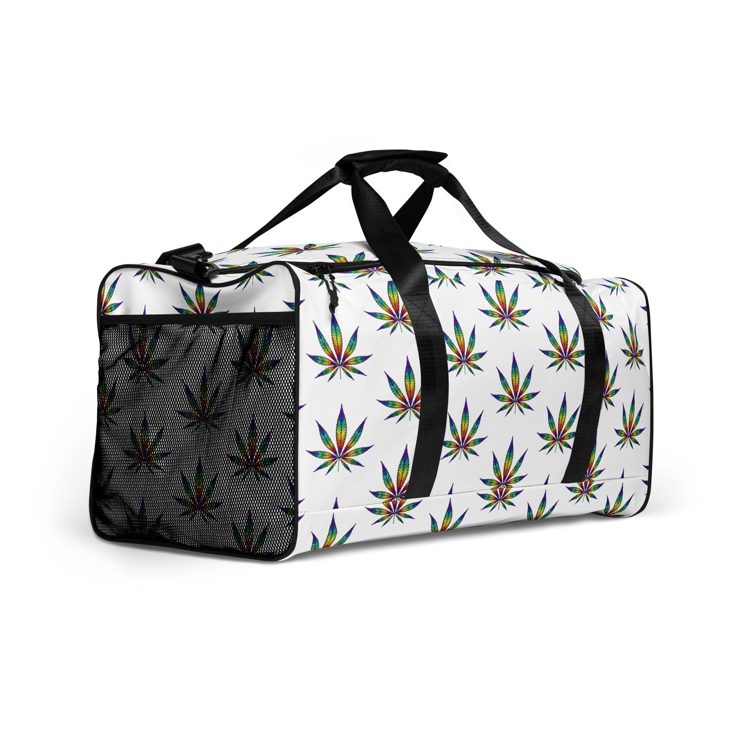 Rainbow Weed Leaf Duffle bag