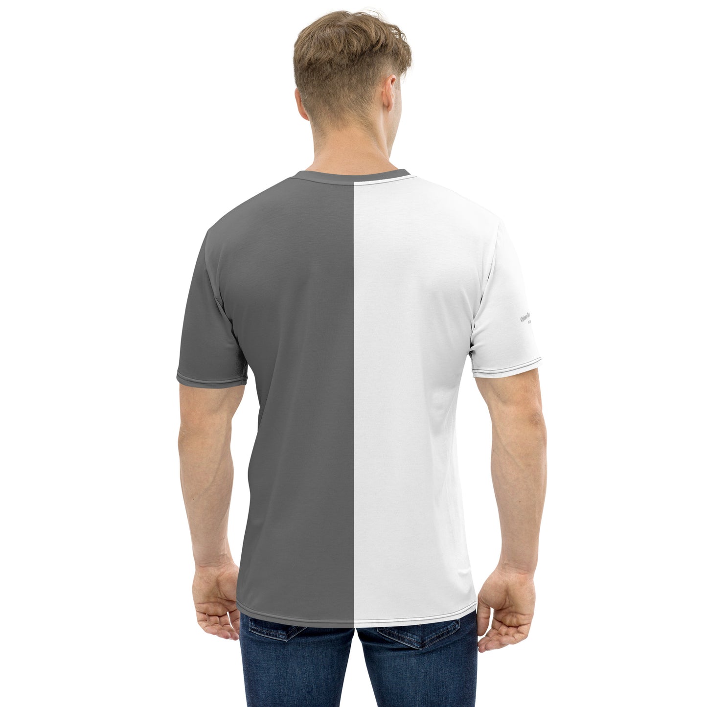 Sneaker Head Gray Split Men's t-shirt