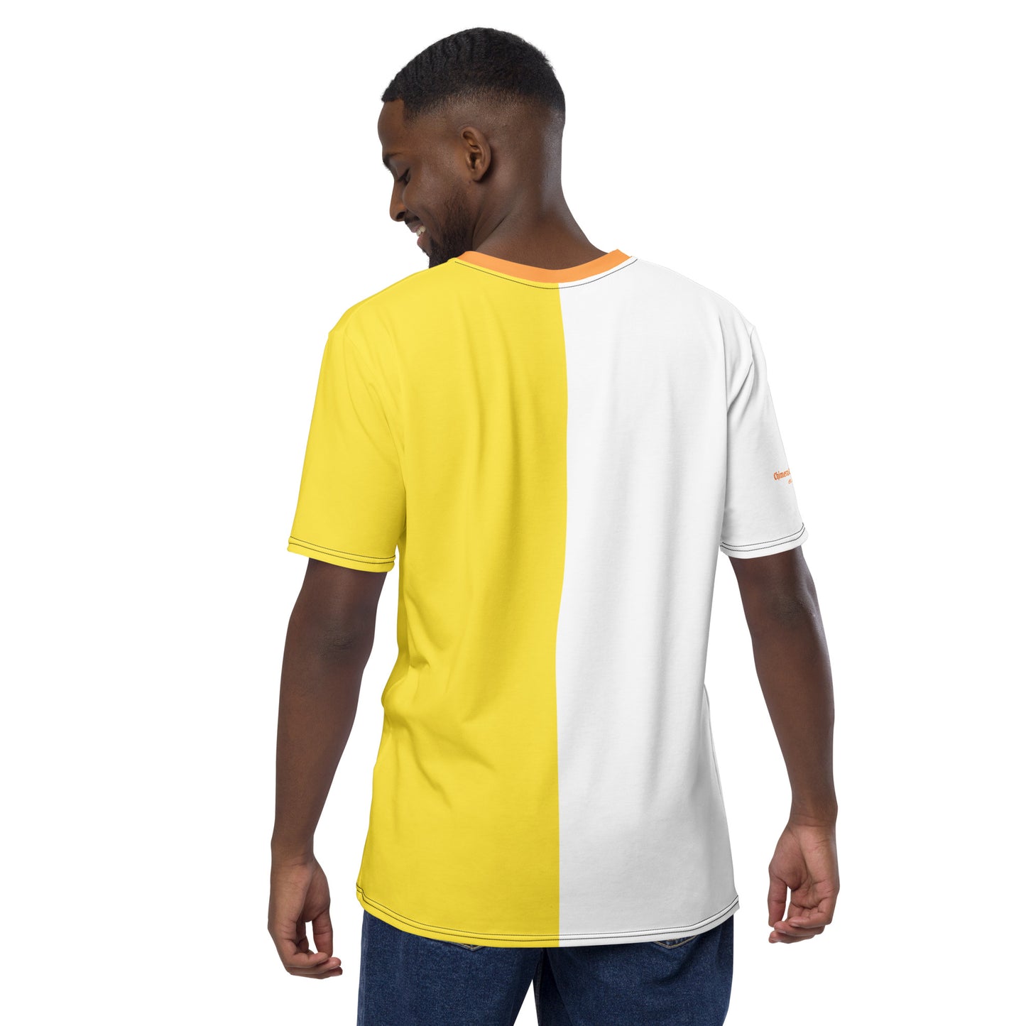 Sneaker Head Split Yellow Men's t-shirt