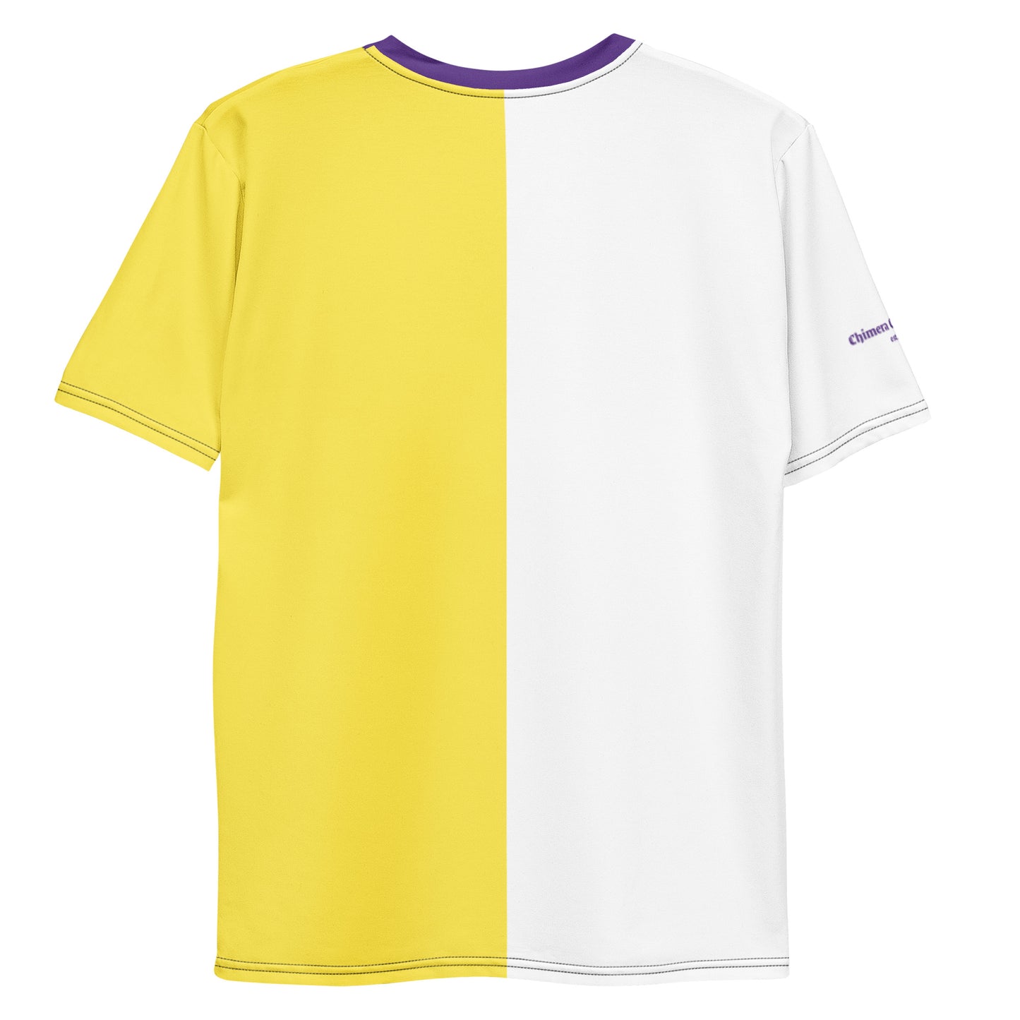 Sneaker Head Purple Yellow Split Men's t-shirt