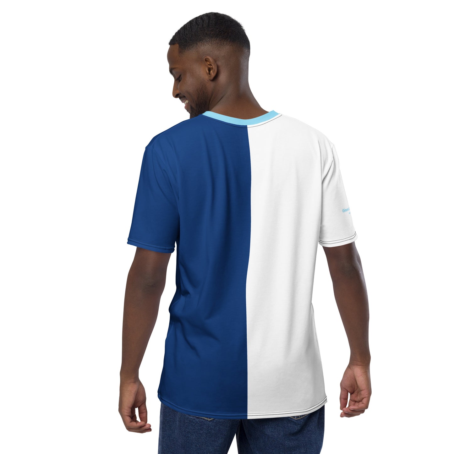 Sneaker Head Split Blue Men's t-shirt