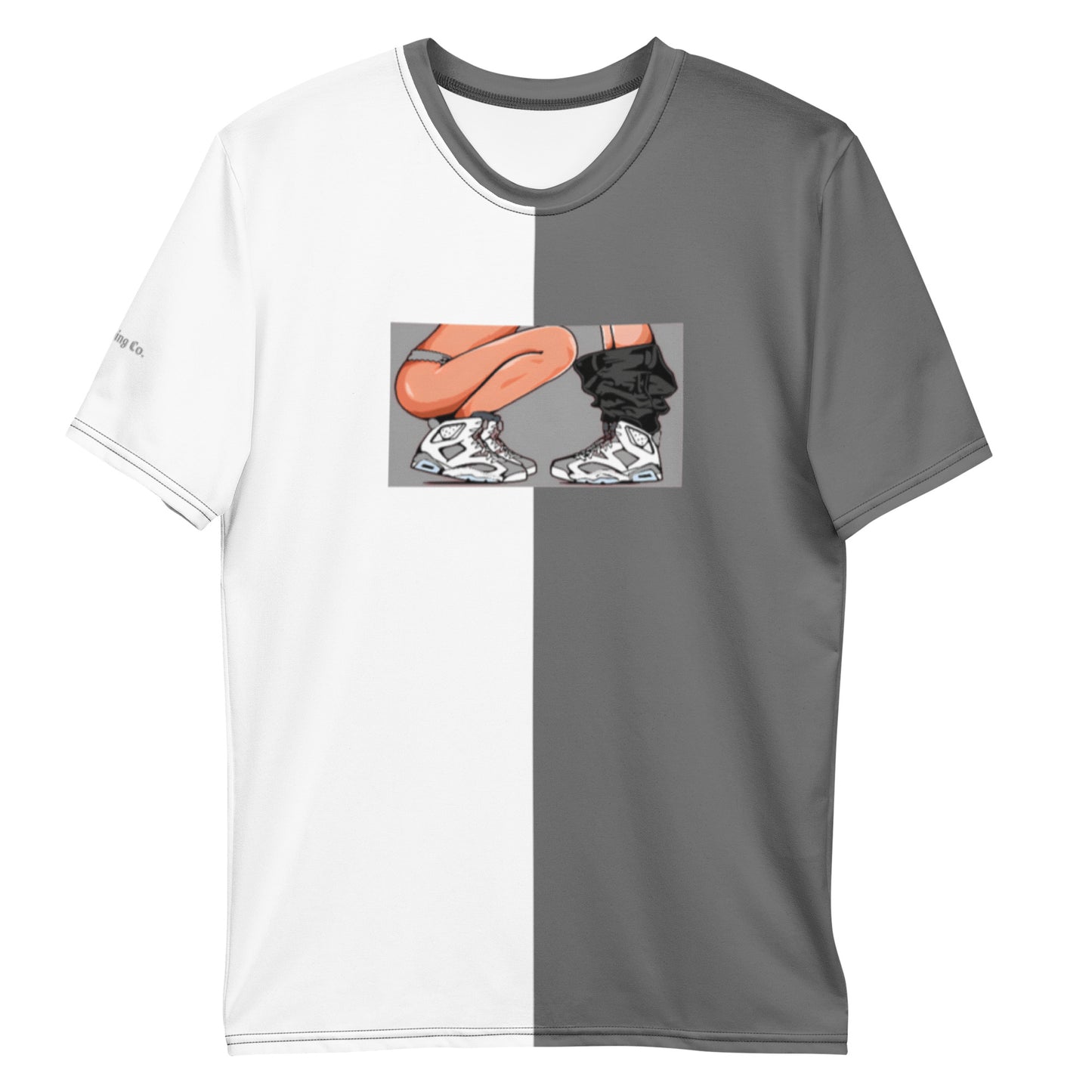 Sneaker Head Gray Split Men's t-shirt