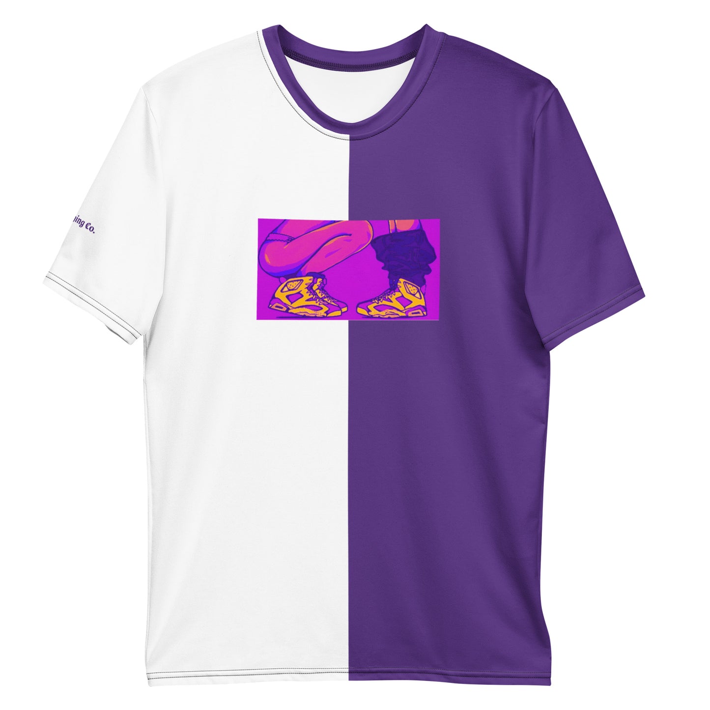 Sneaker Head Purple Split Men's t-shirt