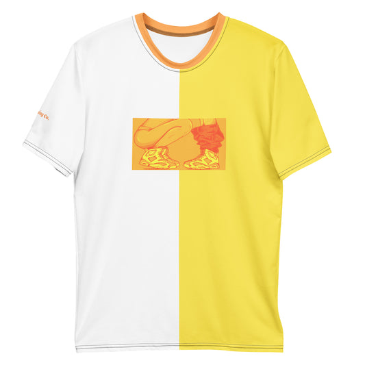 Sneaker Head Split Yellow Men's t-shirt