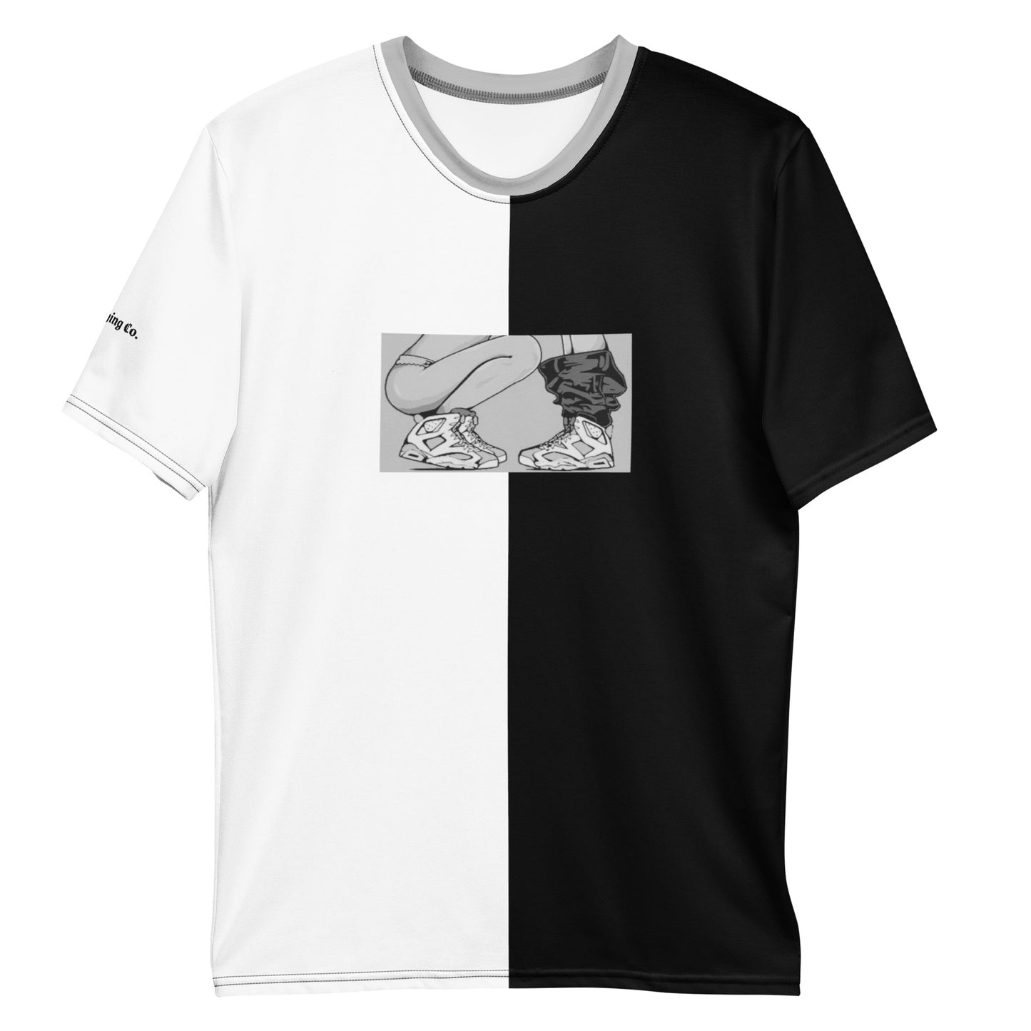 Sneaker Head Split White/Black Men's t-shirt