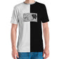 Sneaker Head Split White/Black Men's t-shirt