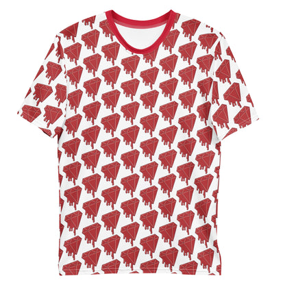 Melting Red Diamonds All Over Print Men's t-shirt