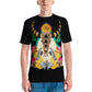 Black Bull Skull and Crystals All Over Print Men's t-shirt