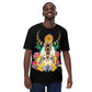 Black Bull Skull and Crystals All Over Print Men's t-shirt
