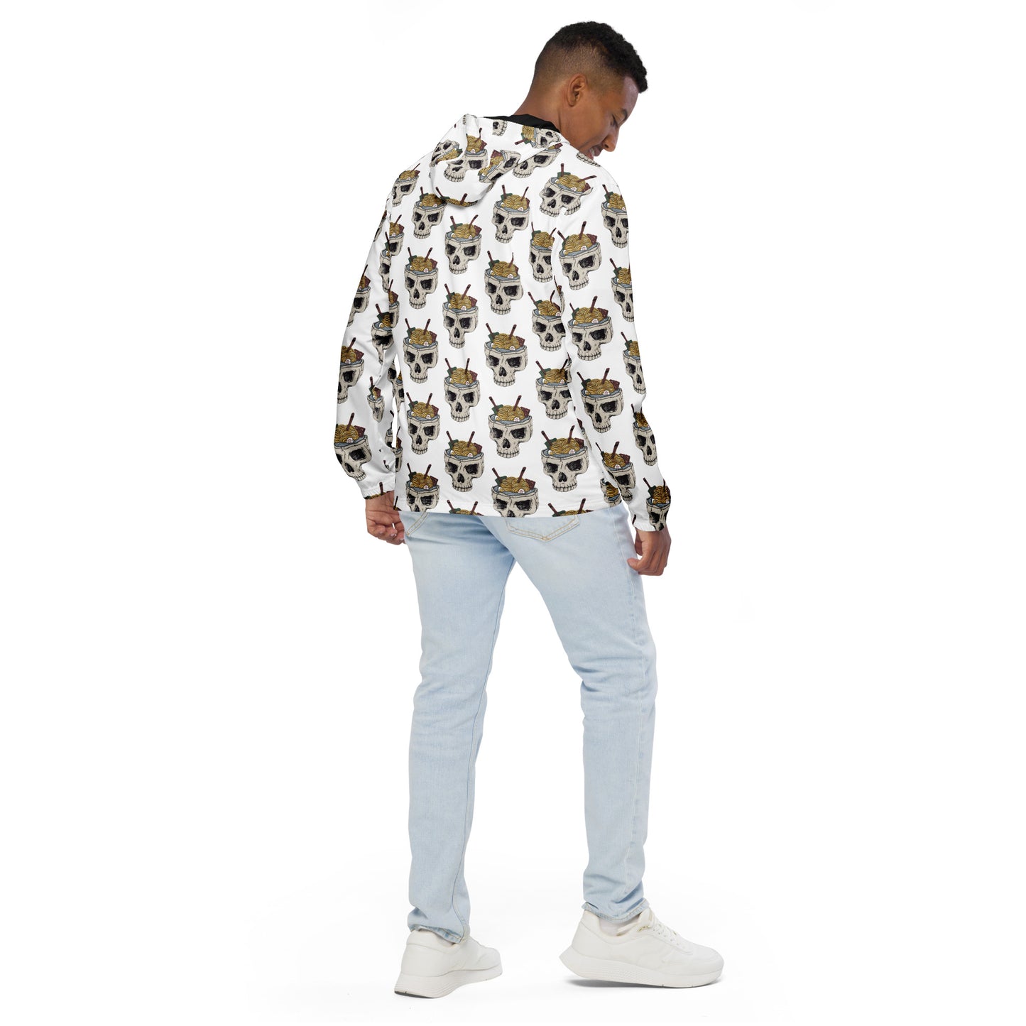 Ramen Noodle Skull Bowl Men’s windbreaker Jacket