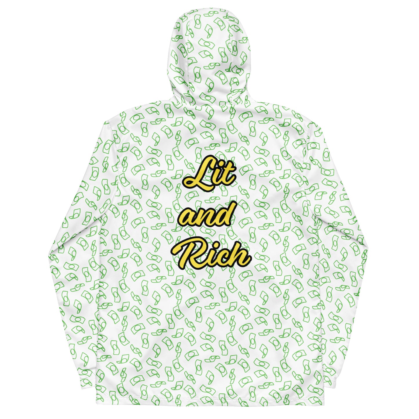 Lit and Rich Cash Smoke Men’s windbreaker Jacket