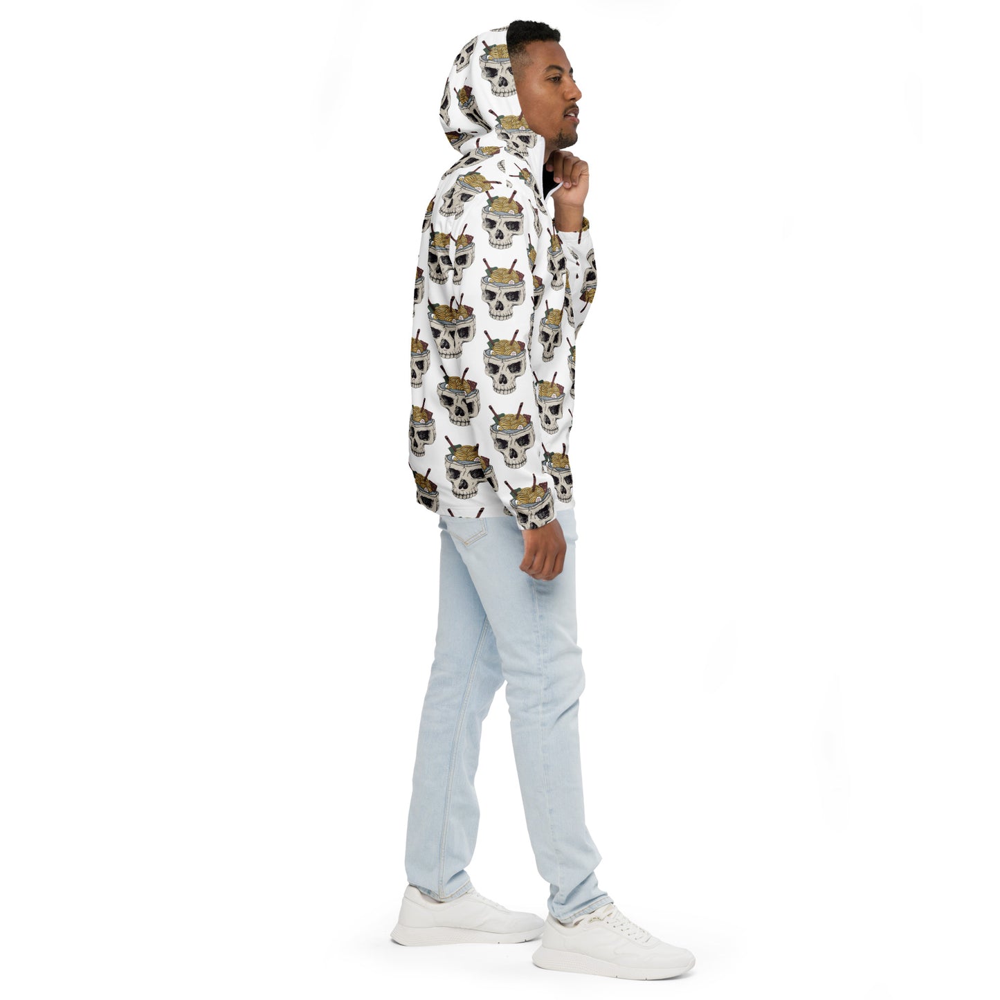 Ramen Noodle Skull Bowl Men’s windbreaker Jacket