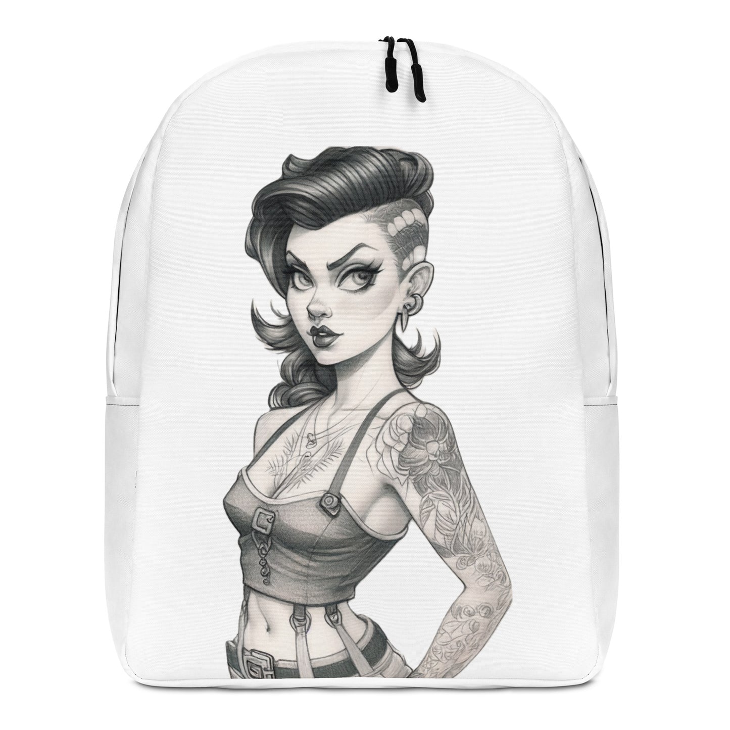 Sexy Pin-up Girl #2 Small Minimalist Backpack