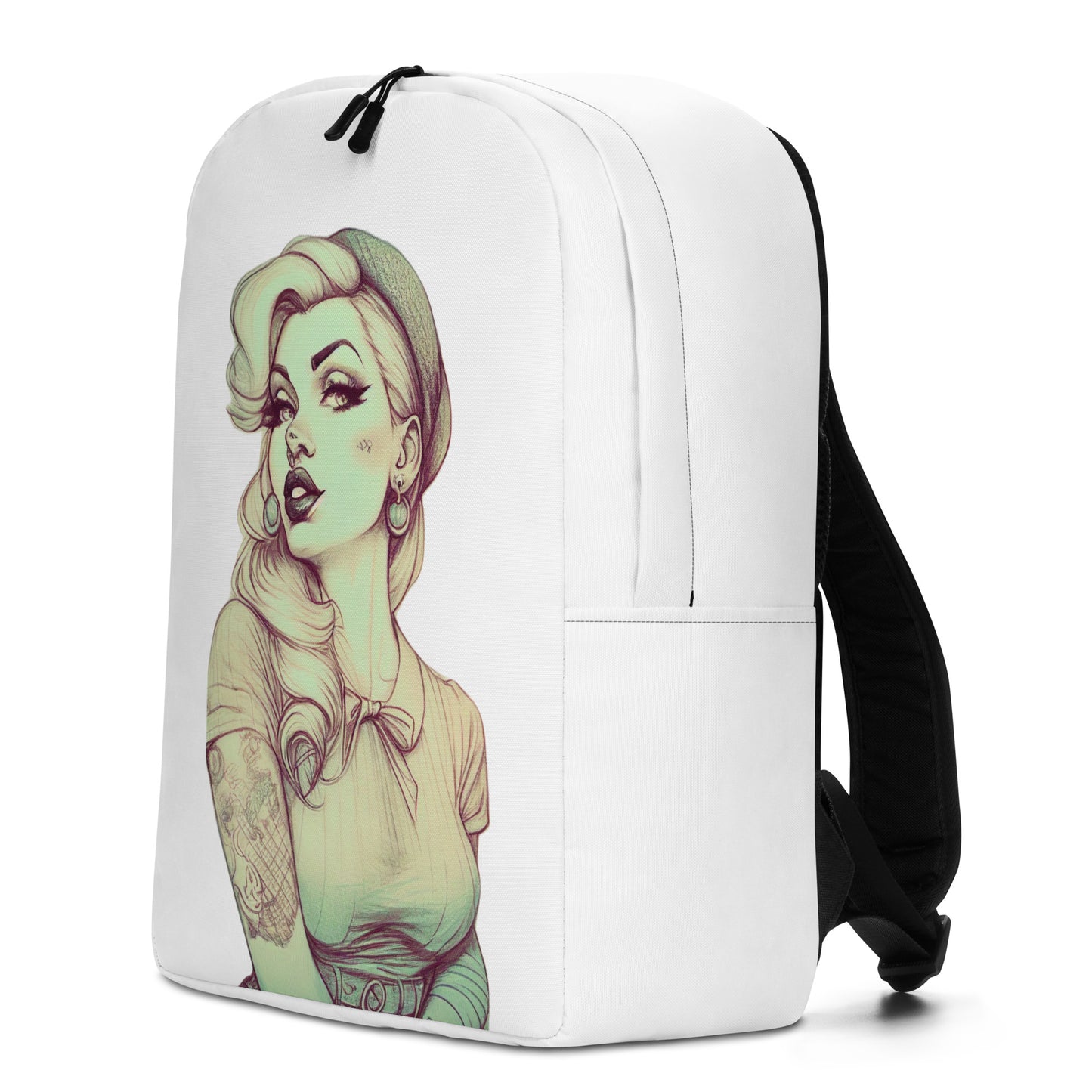 Sexy Pin-up Girl #1 Small Minimalist Backpack