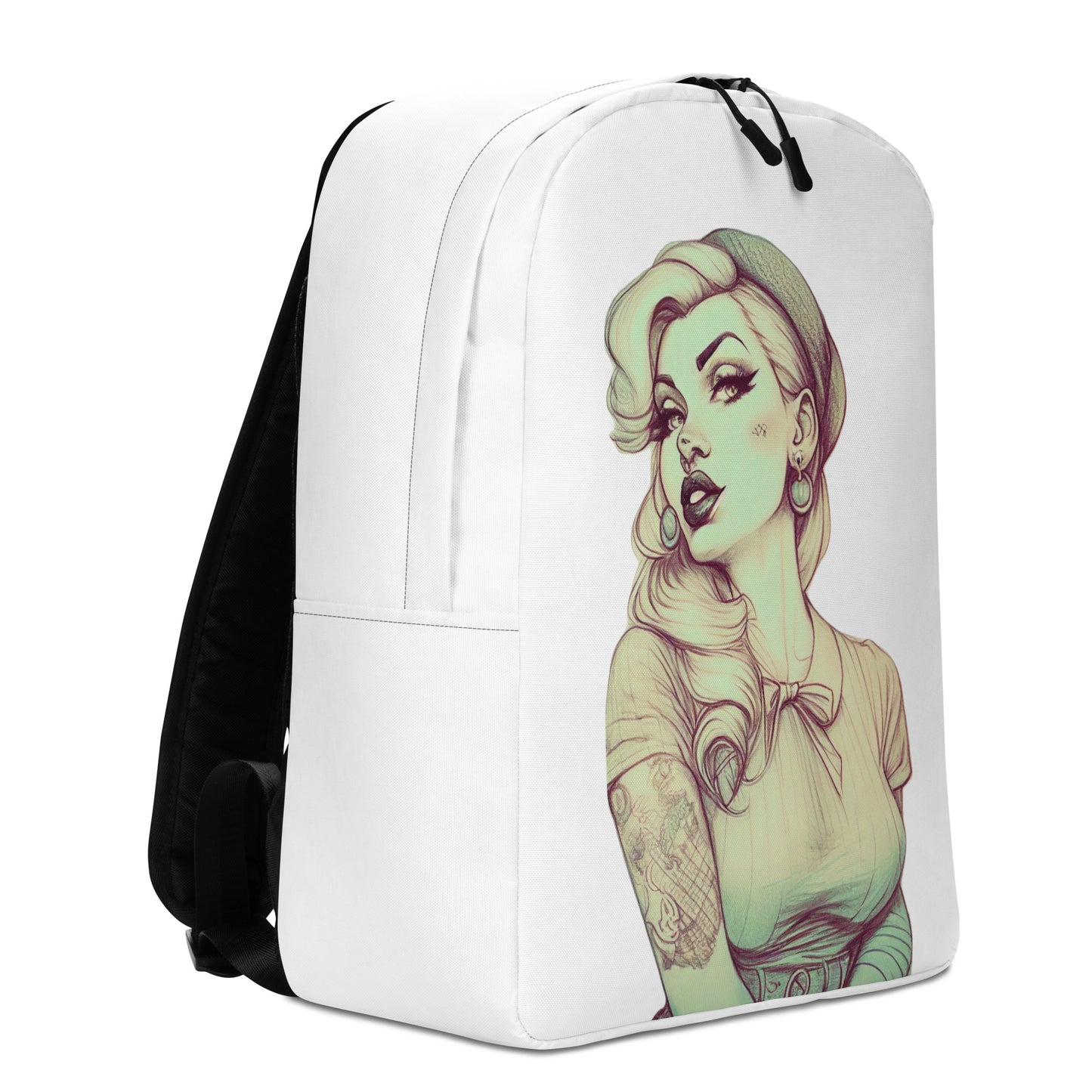 Sexy Pin-up Girl #1 Small Minimalist Backpack