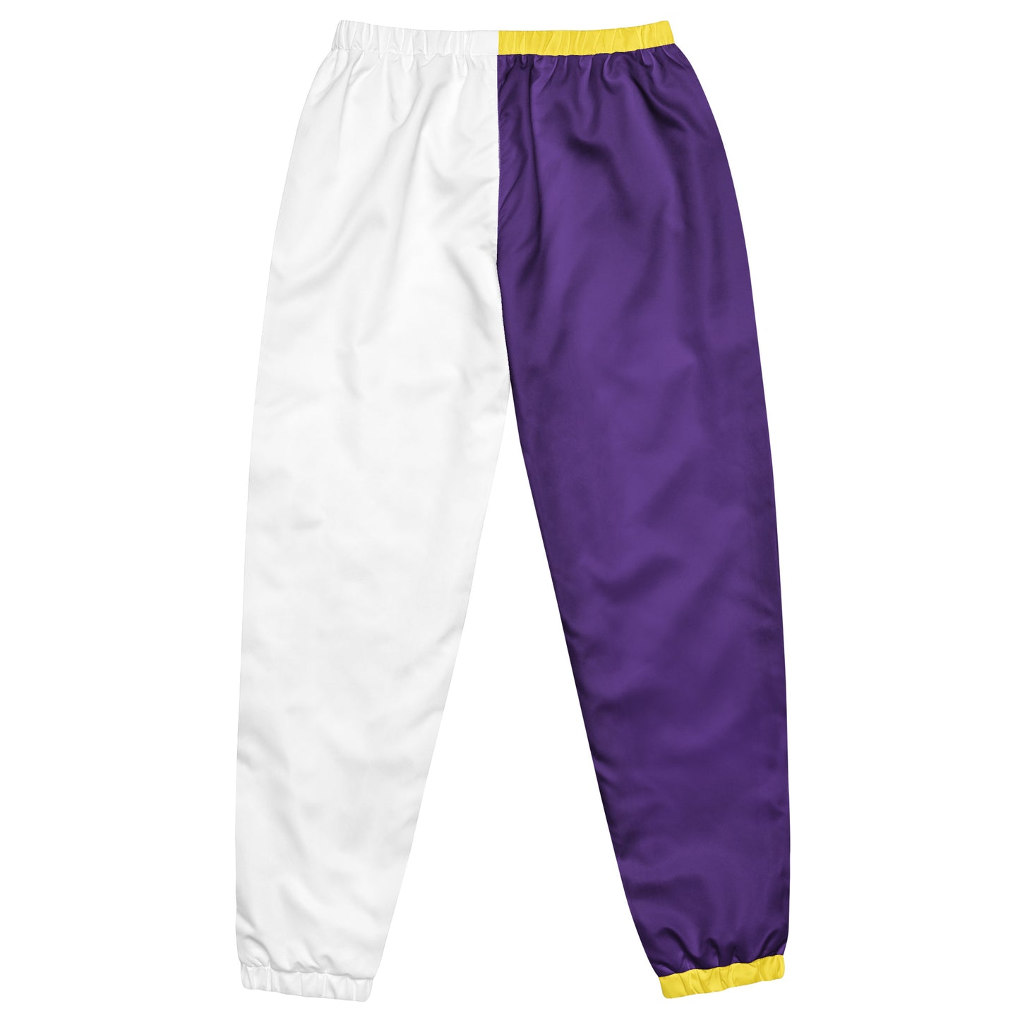 Sneaker Head Purple/Yellow Split Unisex track pants