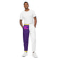 Sneaker Head Purple/Yellow Split Unisex track pants