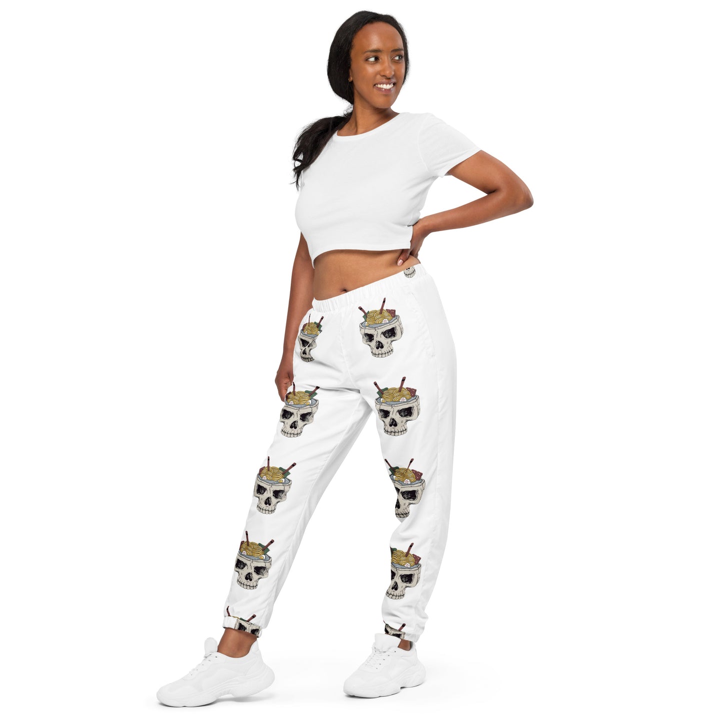 Ramen Noodle Skull Bowl Unisex joggers track pants