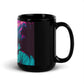Vaporwave Killer Jason Voorhees Black Glossy Coffee Mug Cup 15oz
