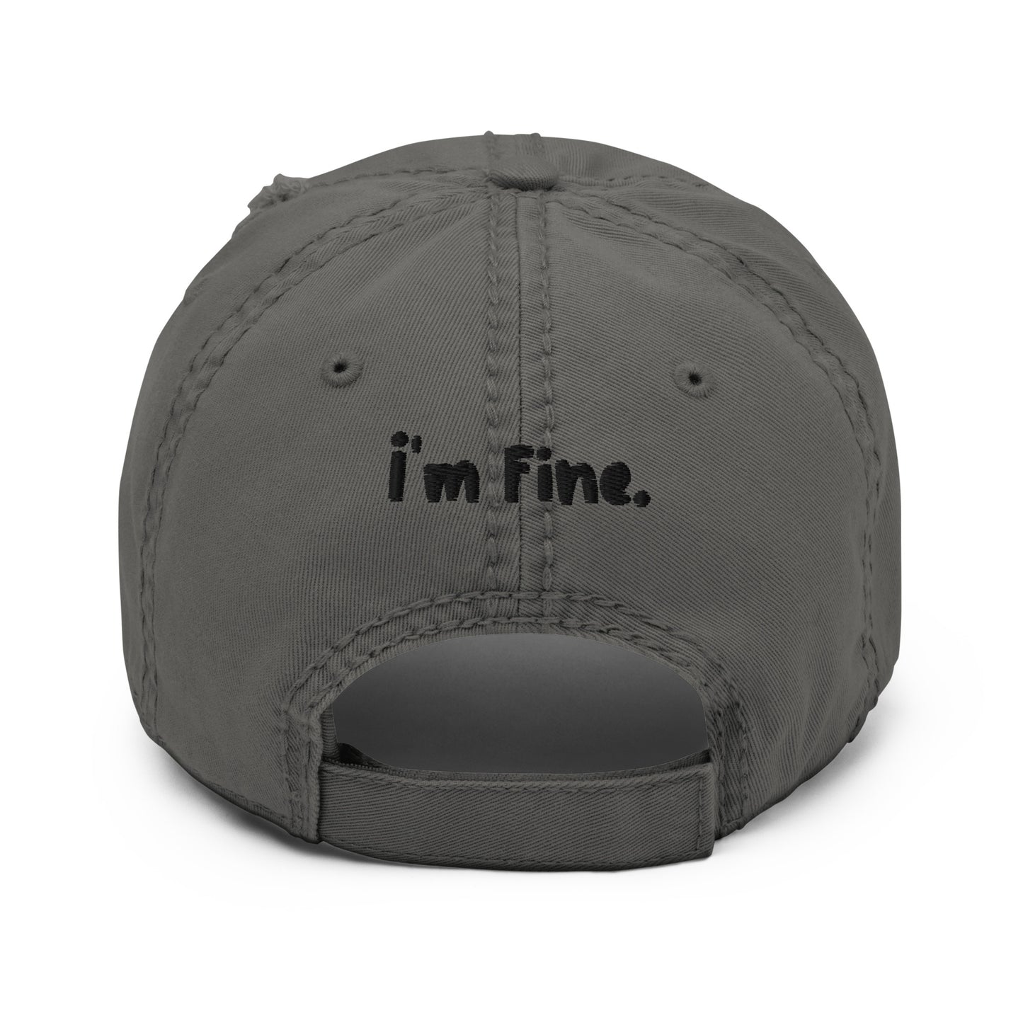 Spicy Sad I'm Fine Distressed Dad Hat