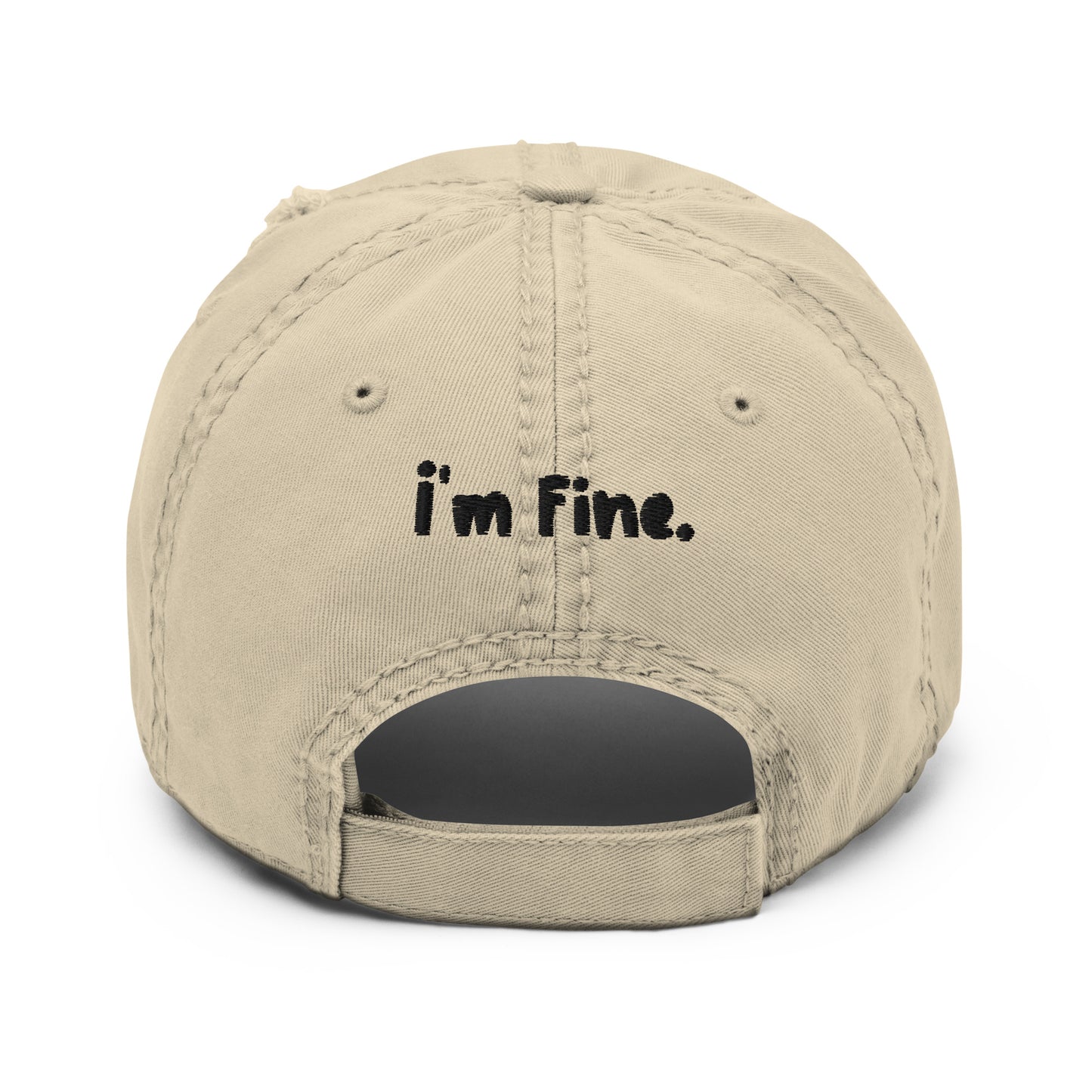 Spicy Sad I'm Fine Distressed Dad Hat