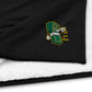 Lit and Rich Cash Smoke Embroidered 50x60 Premium sherpa throw blanket