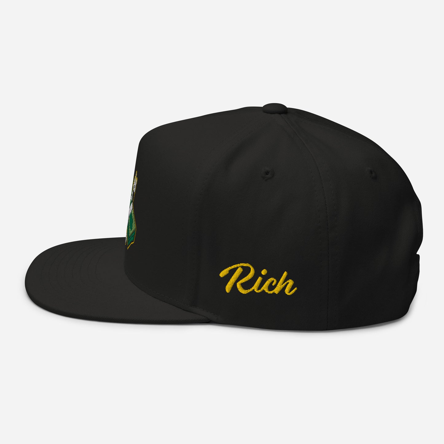 Lit and Rich Cash Smoke Flat Bill Cap Hat