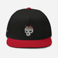 Ramen Noodle Skull Bowl Flat Bill Snapback Cap Hat