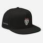 Ramen Noodle Skull Bowl Flat Bill Snapback Cap Hat