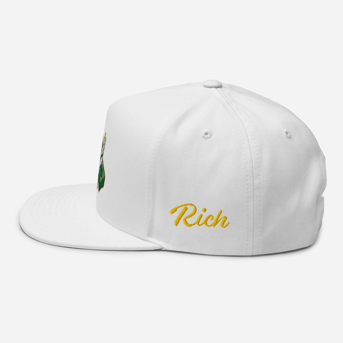 Lit and Rich Cash Smoke Flat Bill Cap Hat