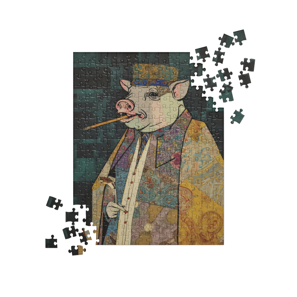 The Pig 252 Piece Custom Jigsaw puzzle