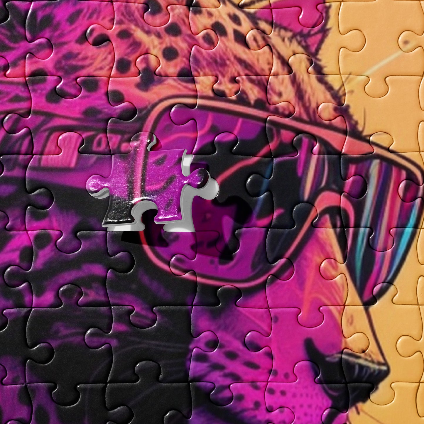 Miami Vice Cheetah #3 custom 252 Piece Jigsaw puzzle