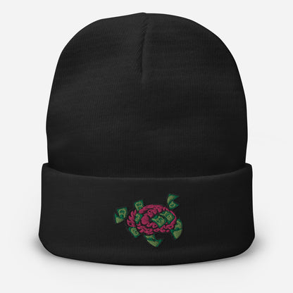 Money On My Mind Embroidered Beanie Hat