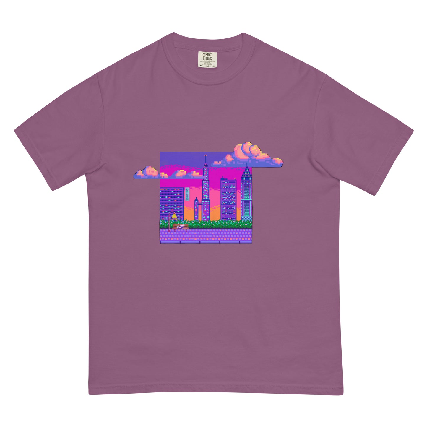 Pixel Scene heavyweight t-shirt