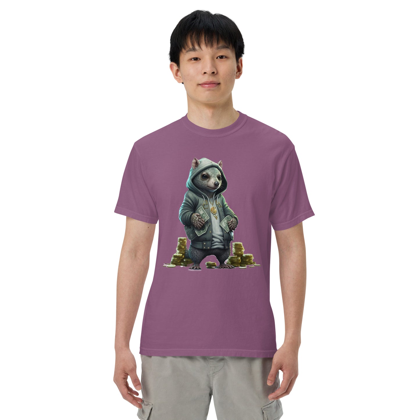 Slick Squirrel Men’s garment-dyed heavyweight t-shirt