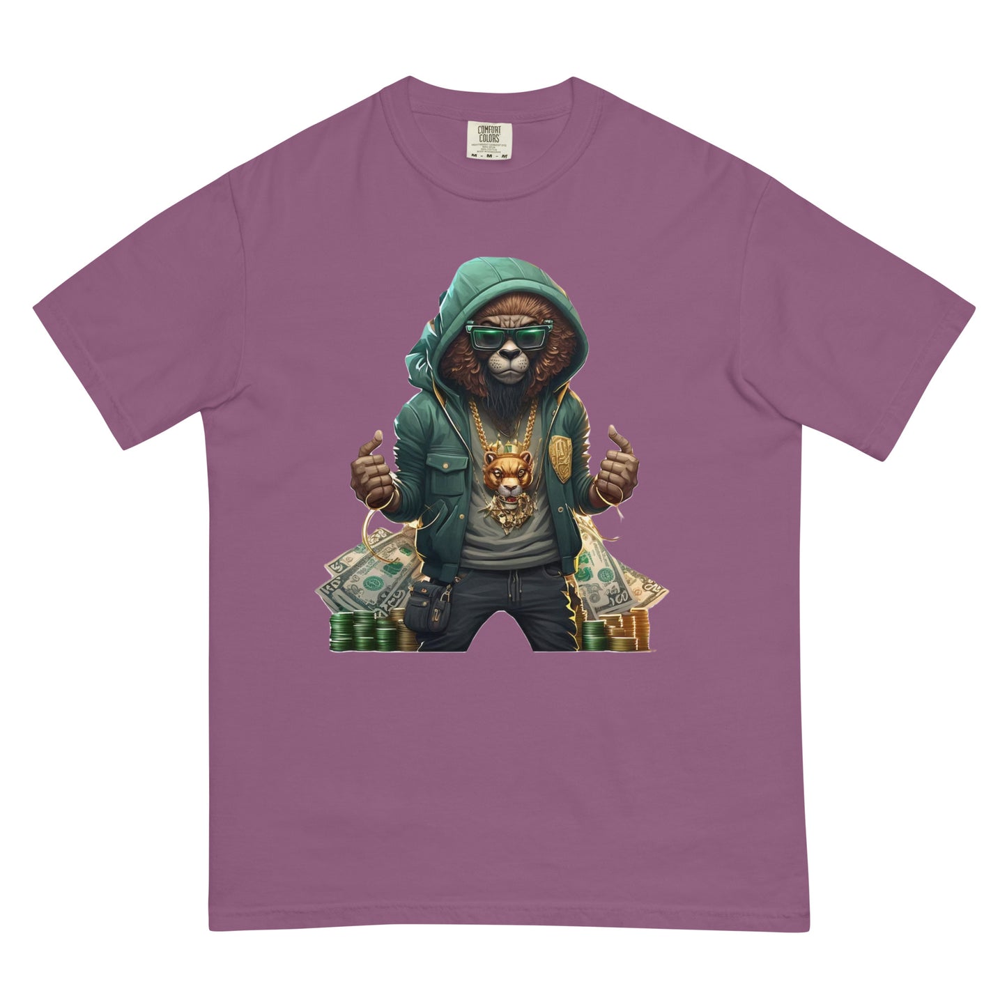 Leo the Lion Men’s garment-dyed heavyweight t-shirt