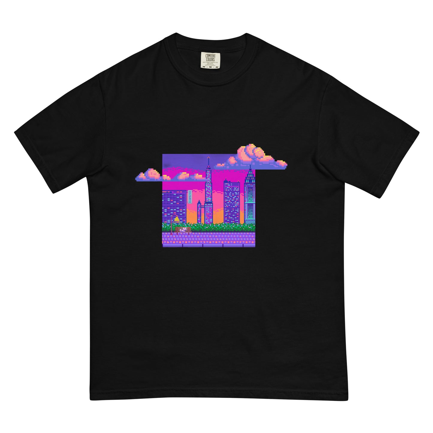 Pixel Scene heavyweight t-shirt