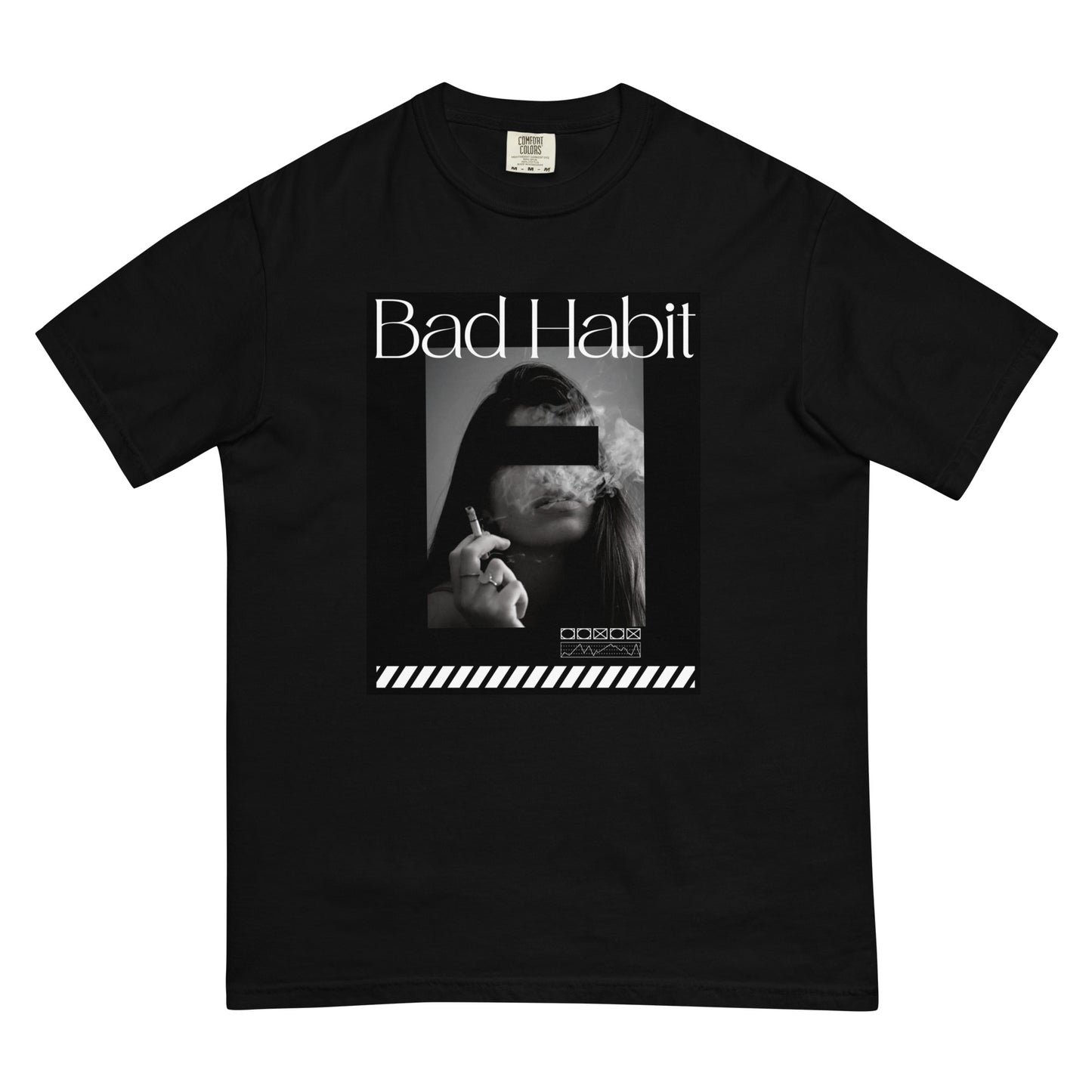 Bad Habit Sexy Smoking Woman heavyweight t-shirt